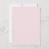 Bleke Roze Boog Doopuitnodiging Kaart (Achterkant)