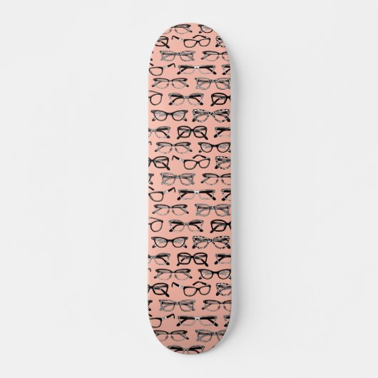 Bleke roze bril, eigeel, eierkleding skateboard (Voorkant)
