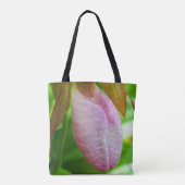 Bleke roze dame Slipper Orchid Sluiten Draagtas (Achterkant)