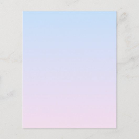 Bleke Roze en Blauwe Verloopachtergrond (Achterkant)