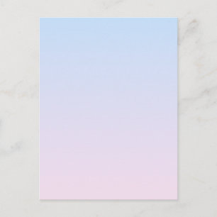 Bleke Roze en Blauwe Verloopachtergrond Briefkaart
