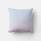 Bleke Roze en Blauwe Verloopachtergrond Kussen (Voorkant)