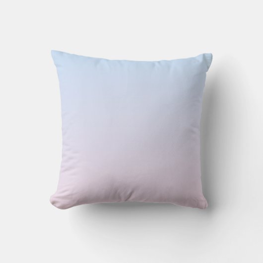 Bleke Roze en Blauwe Verloopachtergrond Kussen (Voorkant)