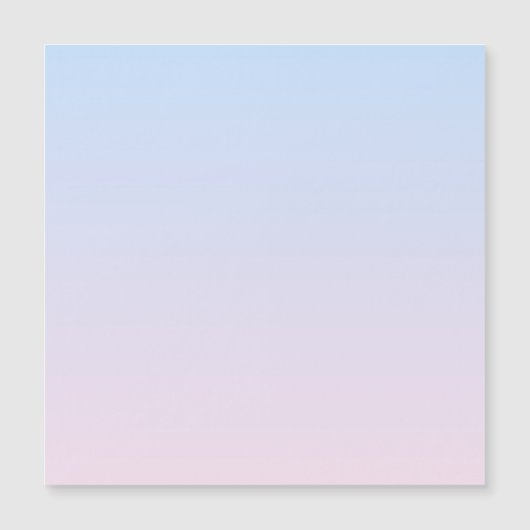 Bleke Roze en Blauwe Verloopachtergrond Magnetische Uitnodiging (Voorkant)