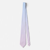 Bleke Roze en Blauwe Verloopachtergrond Stropdas (Voorkant)