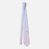 Bleke Roze en Blauwe Verloopachtergrond Stropdas (Achterkant)