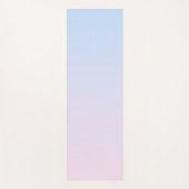 Bleke Roze en Blauwe Verloopachtergrond Yogamat (Voorkant)