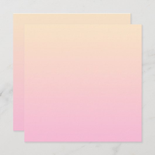 Bleke roze en gele gradiëntachtergrond (Voorkant / Achterkant)