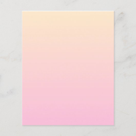 Bleke roze en gele gradiëntachtergrond (Achterkant)