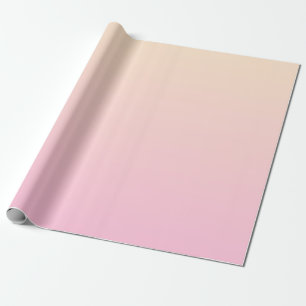 Bleke roze en gele gradiëntachtergrond cadeaupapier