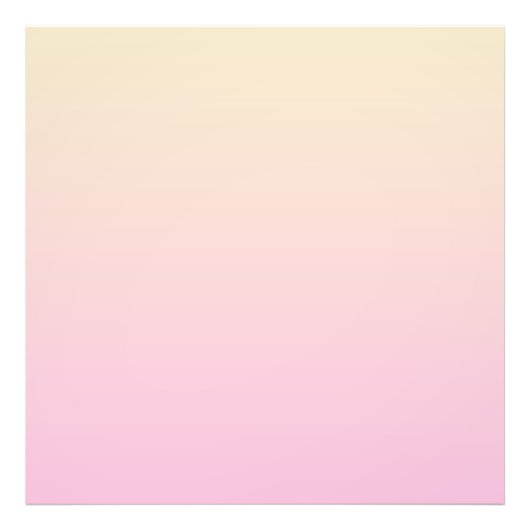 Bleke roze en gele gradiëntachtergrond foto afdruk (Voorkant)