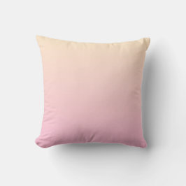 Bleke roze en gele gradiëntachtergrond kussen