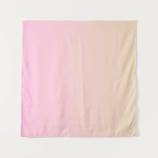 Bleke roze en gele gradiëntachtergrond wandkleed (Voorkant (horizontaal))