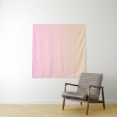 Bleke roze en gele gradiëntachtergrond wandkleed (In Situ (horizontaal))
