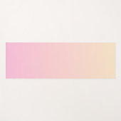 Bleke roze en gele gradiëntachtergrond yogamat (Voorkant (horizontaal))