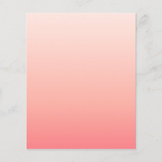 Bleke roze en perzik gradiënt flyer (Voorkant)