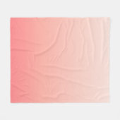 Bleke roze en perzikgradiënt fleece deken (Voorkant (Horizontaal))