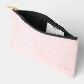 Bleke roze grunge met naam etui (Open)
