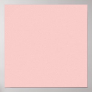 Bleke Roze Klassiek gekleurd Poster