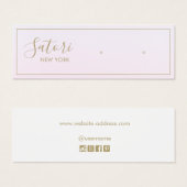 Bleke roze ombre Script Stud die Vertoning verdien Mini Visitekaartjes (Voorkant /achterkant)