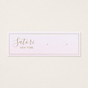Bleke roze ombre Script Stud die Vertoning verdien Mini Visitekaartjes