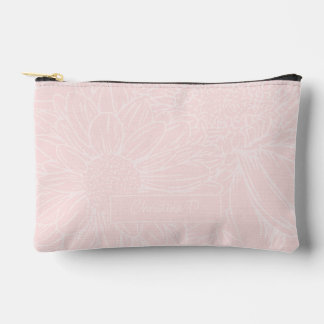 Bleke Roze op Roze Chrysanten met Naam Etui