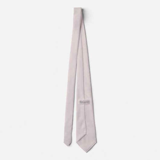Bleke Roze Pastel Solid Texture Stropdas (Achterkant)