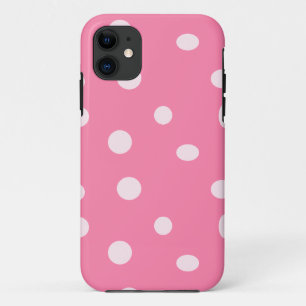 Bleke roze pols met roze stippen iPhone 11 hoesje
