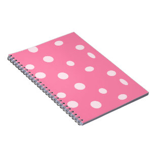Bleke roze pols met roze stippen notitieboek