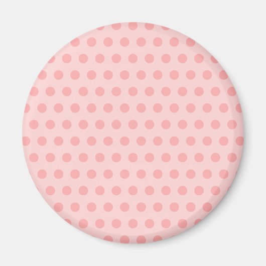 Bleke roze pooldots magneet (Voorkant)