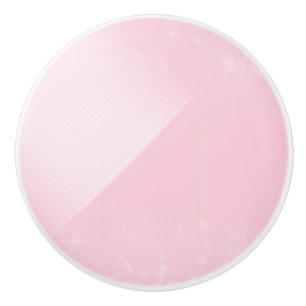 Bleke roze ronde keramische knop met ronde schaduw
