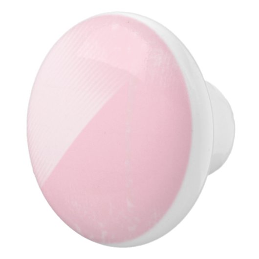 Bleke roze ronde keramische knop met ronde schaduw (Rechts)