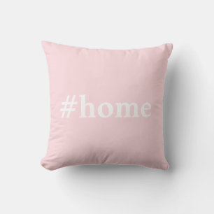 Bleke roze vaste kleur #Home Kussen