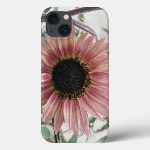 Bleke roze zonnebloem iPhone 13 hoesje