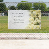 Bleke smaakbloemen op textuur spandoek (Insitu)