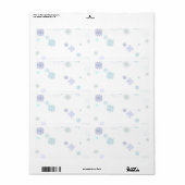 Bleke Sneeuwvlokken Etiket (Full Sheet)