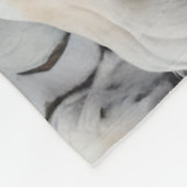 Bleke tijgers in een blauw groen Oerwoud Fleece Deken (Hoek)