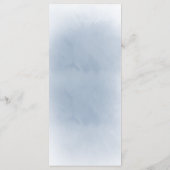 bleke waterverf bloemen bruiloft Menu (Achterkant)