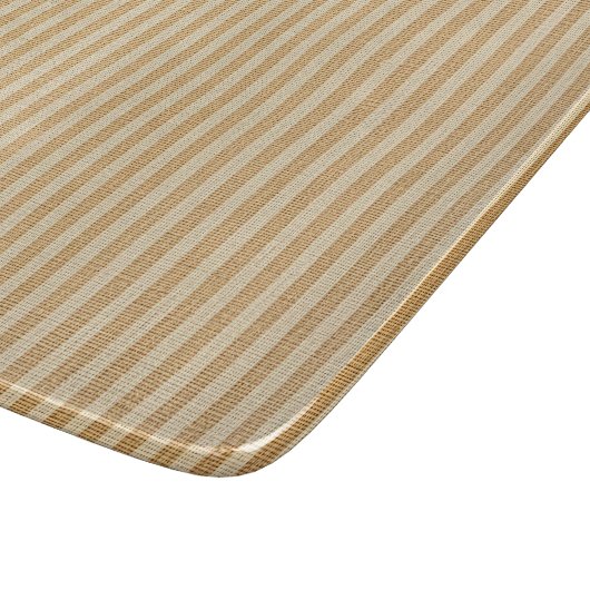 Bleke Yellow Stripes Threaded Fabric Pattern Snijplank (Hoek)