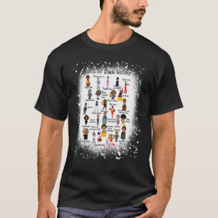 Bleken Abcs uit de zwarte geschiedenis Maand Pride T-shirt