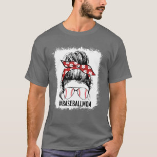 Bleken honkbal Mam Bun Game Day Vibes Mot T-shirt