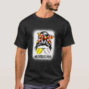 Bleken honkbal Mam Bun Game Day Vibes Mot T-shirt
