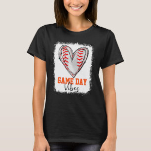 Bleken honkbalspel Dag Vibes Baseball Mam Game T-shirt