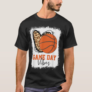 Bleken honkbalwedstrijd Vibes Basketball mama T-shirt