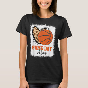 Bleken honkbalwedstrijd Vibes Basketball mama T-shirt