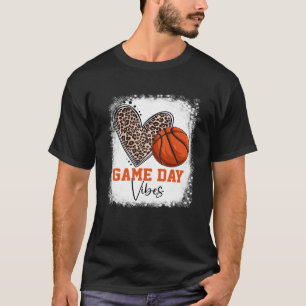 Bleken honkbalwedstrijd Vibes Basketball mama T-shirt