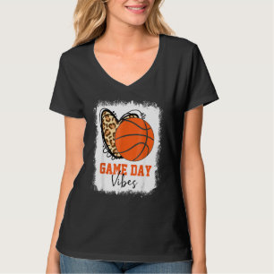 Bleken honkbalwedstrijd Vibes Basketball mama T-shirt