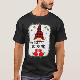 Bleken met de koffie Drink de Gnome Matching Famil T-shirt