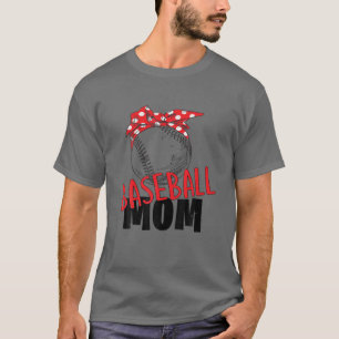 Bleken Moederdag Gift Baseball Mam Womens T-shirt