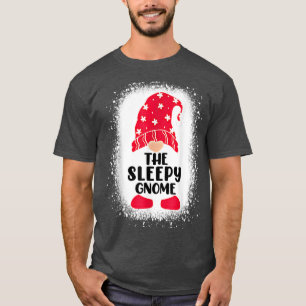 Bleken van de slapy gnome Matching Family Christma T-shirt